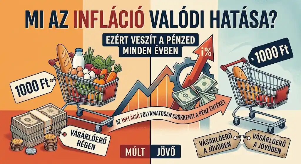 Mi az infláció valódi hatása? Ezért veszít a pénzed minden évben