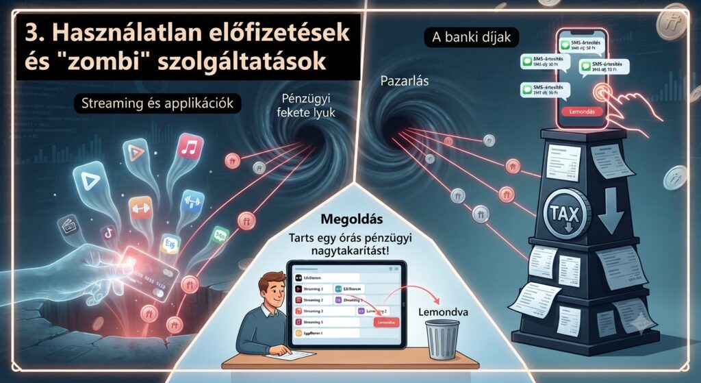 Használatlan előfizetések és banki díjak — streaming szolgáltatások lemondása pénzügyi nagytakarítással